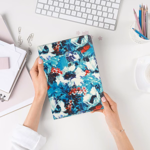 Wonder Canvas Planšetės dėklas 13 colių – balto aguonų raštas