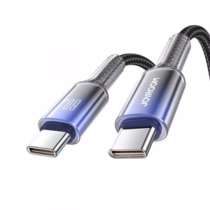 USB laidas Joyroom S-A42 juodas Type-C / Type-C 120cm (iki 60W)