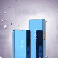 Clear View dėklas Samsung Galaxy A24 4G su atvartu rožinė