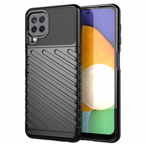 Thunder Case гибкий прочный защищённый TPU чехол для Samsung Galaxy A22 4G чёрный