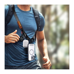 DUX DUCIS Outdoor Cross Body – kryžminė telefono dirželė – juoda