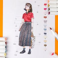 Dvipusiai markeriai - flomasteriai ARRTX Oros, 80 spalvų