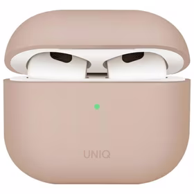 Uniq Lino silikoninis dėklas AirPods 4 - rožinis