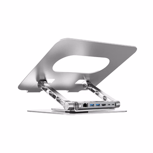 Регулируемая подставка для ноутбука + USB-C HDMI хаб Unitek D1109B01 PD 100W
