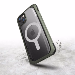 Raptic X-Doria Apsauginis dėklas iPhone 14 Pro Max su Magnetine šarvuota danga žalia