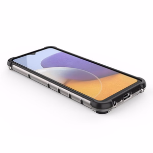 Honeycomb dėklas apsauginis su TPU buferiu Samsung Galaxy A22 4G mėlynas