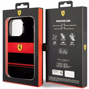 Ferrari FEHMP14XUCOK iPhone 14 Pro Max 6.7" juodas/juodas kietas dėklas IMD Combi Magsafe