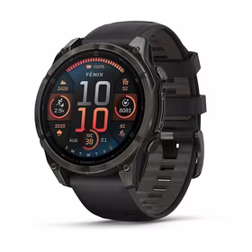 Išmanusis laikrodis Garmin Fenix 8 Sapphire juodas/pilkas