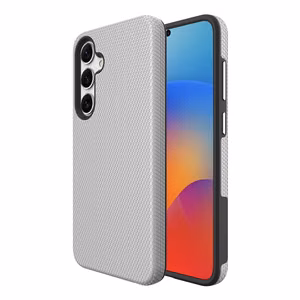 Dėklas Perfectionists Triangle Case Samsung A366 A36 5G sidabrinis