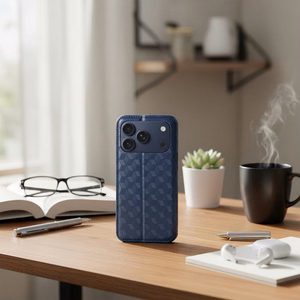 Atverčiamas dėklas iPhone 17 / 18 Cubic Book mėlynas