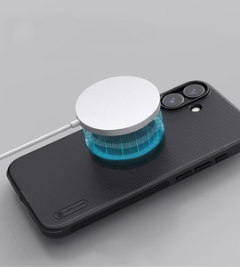 Nillkin Super Frosted Shield Pro Magnetinis dėklas telefonui iPhone 16 - juodas