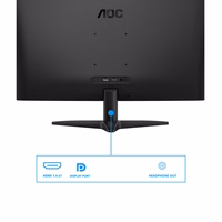 AOC 27B36X kompiuterio monitorius 68,6 cm (27") 1920 x 1080 pikseliai „Full HD“ LED Juoda