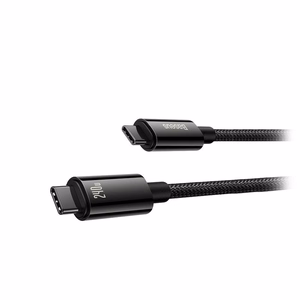USB kabelis Baseus Tungsten 240W USB-C to USB-C 1.0m juodas CAWJ040001