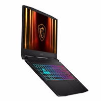 MSI Katana 15 HX B14WGK-061XPL Intel® Core™ i7 i7-14650HX Knyginis kompiuteris 39,6 cm (15.6") QHD+ 16 GB DDR5-SDRAM 1 TB SSD NVIDIA GeForce RTX 5070 Wi-Fi 6E (802.11ax) NoOS Juoda