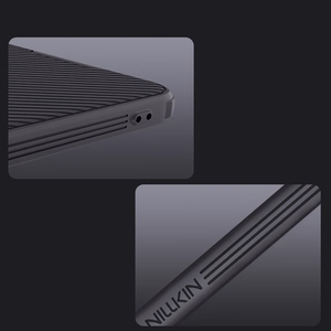 Nillkin CamShield Pro dėklas telefonui Samsung Galaxy S25 su kameros dangteliu - Juodas