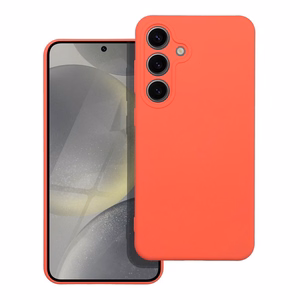 Silikoninis dėklas telefonui Samsung S24 persikinis