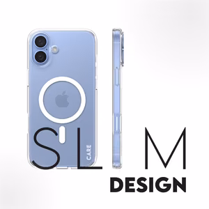 CARE by PanzerGlass Flagship dėklas iPhone 16 Plus 6.7" baltas/baltas magnetinis 1339