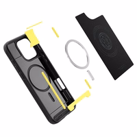 Spigen Rugged Armor Magnetinis dėklas iPhone 16 Pro Max - juodas
