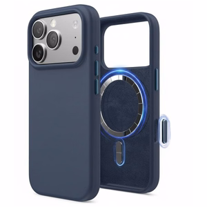 Dėklas "TM MagSafe Silicone" iPhone 17 Pro Max / Tamsiai mėlynas /