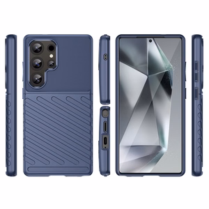 Thunder dėklas telefonui Samsung Galaxy S25 Ultra silikoninis šarvuotas dėklas - mėlynas