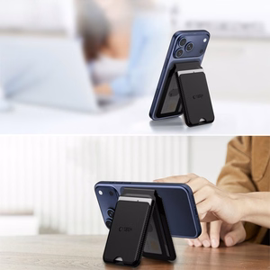 TECH-PROTECT MAGWALLET STAND MAGSAFE UNIVERSAL MAGNETINIS KORTELIŲ LAIKIKLIS CARBON