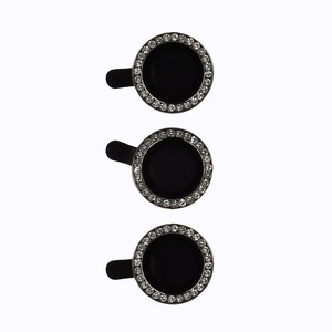 Grūdintas stiklas HARD DIAMOND kamerai (LENS) Samsung Galaxy S24 Plus juodas (3 vnt. lęšiai)