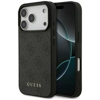 Guess 4G Classic dėklas telefonui iPhone 17 Pro - juodas