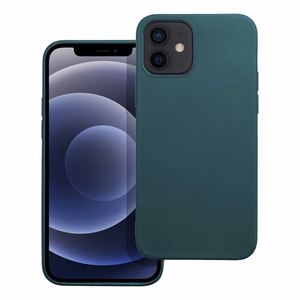 Matinis dėklas telefonui IPHONE 12 tamsiai žalias