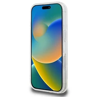 Karl Lagerfeld IML Metalinis Karl Head Magnetinis dėklas telefonui iPhone 16 Pro - baltas