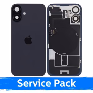 Galinis dangtelis skirtas Apple iPhone 16 Plus / Black / (Service Pack)