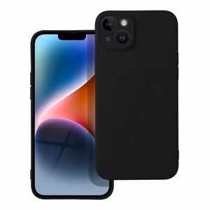 Silicone Mag Cover dėklas iPhone 14 Plus Silicone Mag Cover compatible with MagSafe, juodas