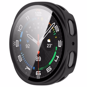Tech-Protect Defense 2-Pack dėklas, skirtas Samsung Galaxy Watch 40mm – skaidrus ir matinis juodas