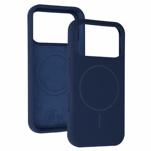 Magsafe Slim Silicone dėklas iPhone 17 tamsiai mėlynas