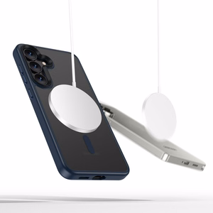 Tech-Protect MagMat Magnetinis dėklas telefonui Samsung Galaxy S25 - skaidrus mėlynas