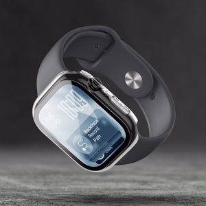 AmazingThing Radix grūdintas stiklas su dėklu Apple Watch Series 11 42mm - Skaidrus