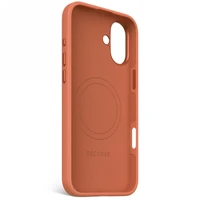 Decoded antimikrobinis silikoninis nugarėlės dėklas su MagSafe iPhone 16 Plus - oranžinis