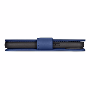iCarer Piniginės dėklas 2in1 viršelis iPhone 14 Plus Anti-RFID odinis atverčiamas dėklas mėlynas (WMI14220727-BU)