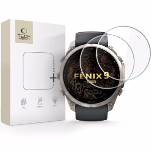 Tech-Protect Glass Fit+ grūdinto stiklo apsauga, skirta Garmin Fenix 9 Pro 51 mm, 2 vnt.