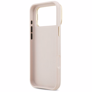 GUESS dėklas telefonui IPHONE 17 Pro Max GUHCP17XPCS4GSP (grūdinto PU didelis 4G ir stovo kamera) rožinis