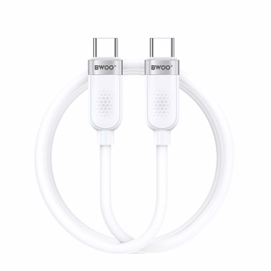 BWOO 65W kabelis USB-C - USB-C 1m baltas