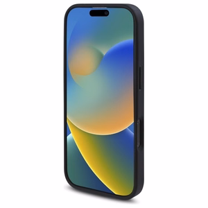 Guess GUHMP16LP4ROPEMCK iPhone 16 Pro 6.3" juodas/juodas kietas dėklas 4G Gėlių Raštas Magnetinis