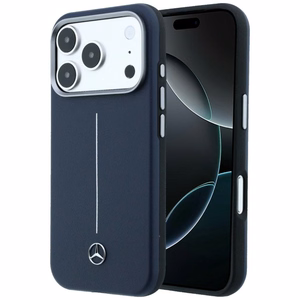 Mercedes odinis Iconic Line MagSafe dėklas iPhone 17 Pro Max - tamsiai mėlynas