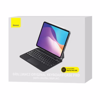 BASEUS BRILLIANCE MAGNETIC DĖKLAS WIRELESS KEYBOARD WITH DISPLAY IPAD PRO 11'' (2018/2020/2021) / IPAD AIR 4 10.9'' / IPAD AIR 5 10.9'' / IPAD 10 10.9'' (2022) PILKAS