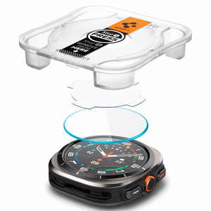 Spigen Glas.TR EZ Fit grūdintas apsauginis stiklas Samsung Galaxy Watch Ultra (47mm) - skaidrus (2 vnt. rinkinys)