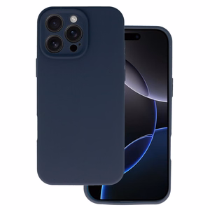 Silikoninis lite dėklas telefonui Iphone 16 Pro tamsiai mėlynas
