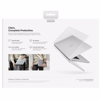 UNIQ dėklas Claro MacBook Air 13 M2/M3 skaidrus/dove matte skaidrus