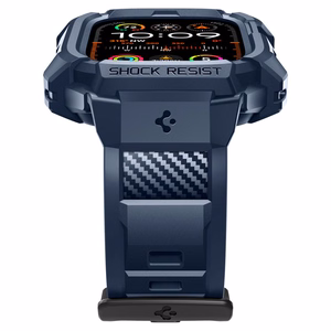 Spigen Rugged Armor Pro dėklas Apple Watch Ultra 1 / 2 (49mm) - jūrinė mėlyna