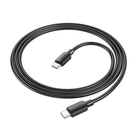 Kabelis USB C į USB C Hoco 3A 60W 1 m X96 juodas