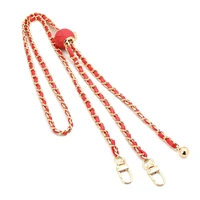 Grandinėlė / virvelė su laikikliu GLAMOUR, tinka visiems modeliams iki 80 mm pločio – raudona