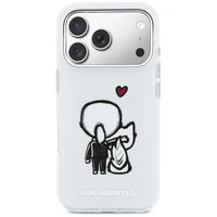 Karl Lagerfeld Karl & Choupette Back MagSafe Case for iPhone 17 Pro Max - Clear